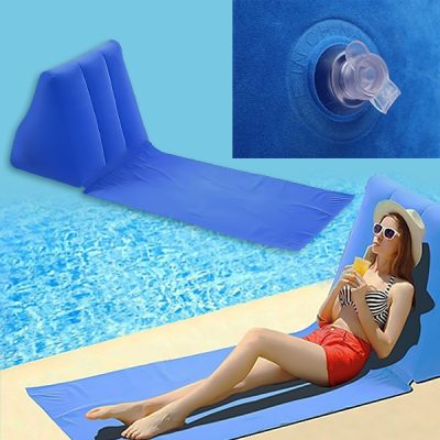 Covoraș cu spătar gonflabil pentru plajă | LEHATIKO