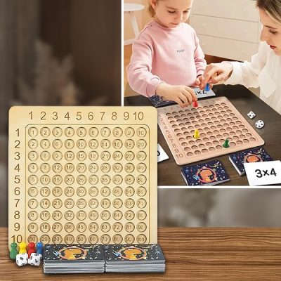 Joc interactiv din lemn pentru învățarea înmulțirii | FUNMATH