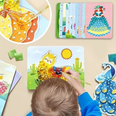 Puzzle creativ cu material textil | FABRICITY