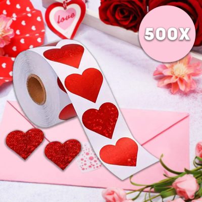 Autocolante în formă de inimă (500pcs) | HEARTSTICKER