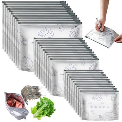 Pungi reutilizabile din folie pentru depozitare (30 bucăți) | REUSEFO