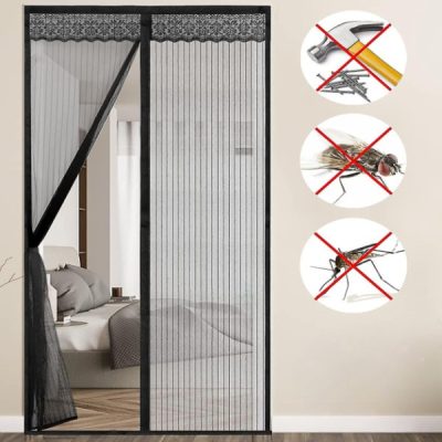 Plasă magnetică împotriva țânțarilor pentru ușă, cu închidere automată | INSECTPROTECT